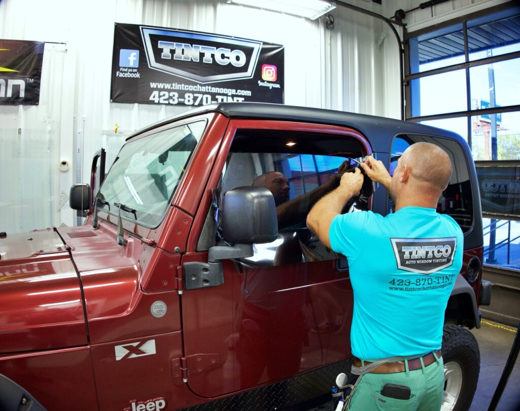professional car window tinting
